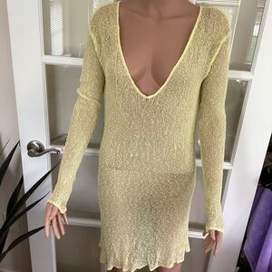 Beach Cover-up, size LG/XL, Yellow